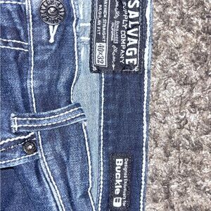 Salvage Dark Blue Denim Jeans